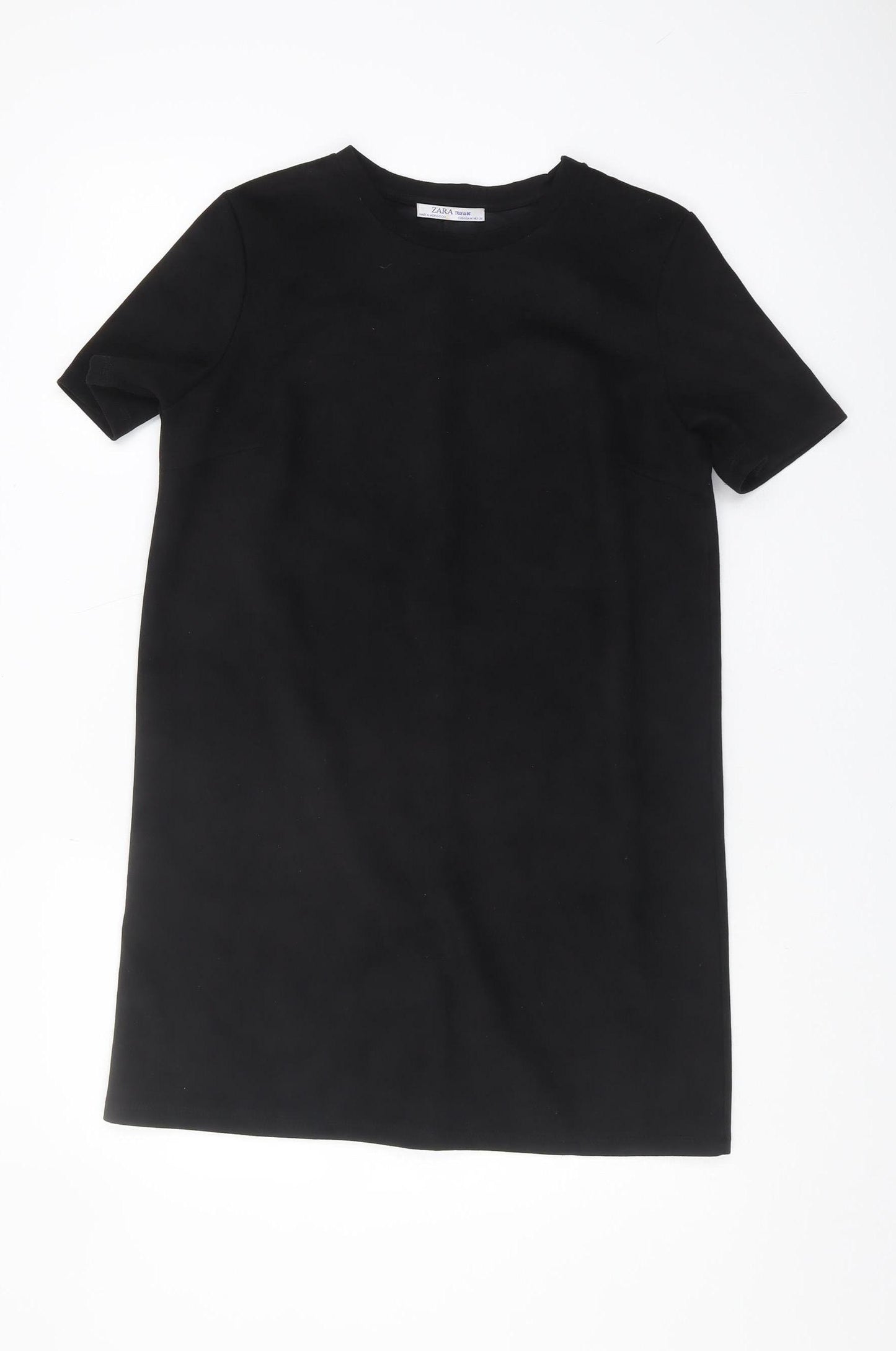 ZARA Women's Black Shift Dress, Size 12, Casual Elegance