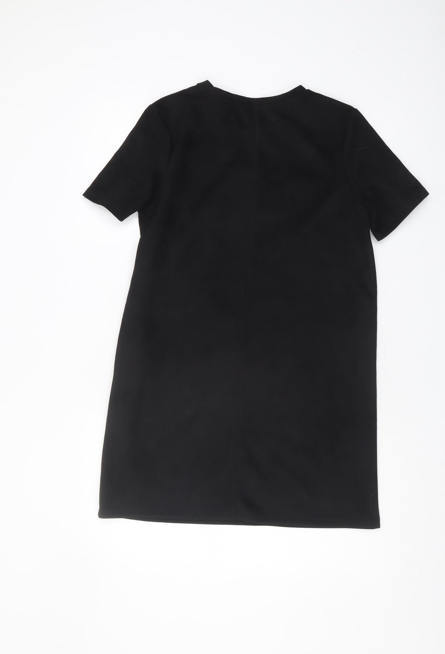 ZARA Women's Black Shift Dress, Size 12, Casual Elegance