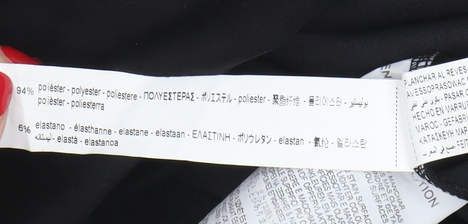 ZARA Women's Black Shift Dress, Size 12, Casual Elegance