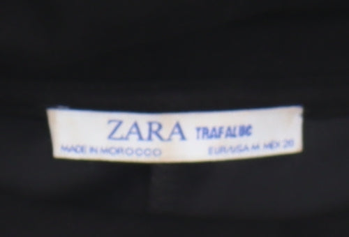 ZARA Women's Black Shift Dress, Size 12, Casual Elegance