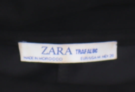 ZARA Women's Black Shift Dress, Size 12, Casual Elegance