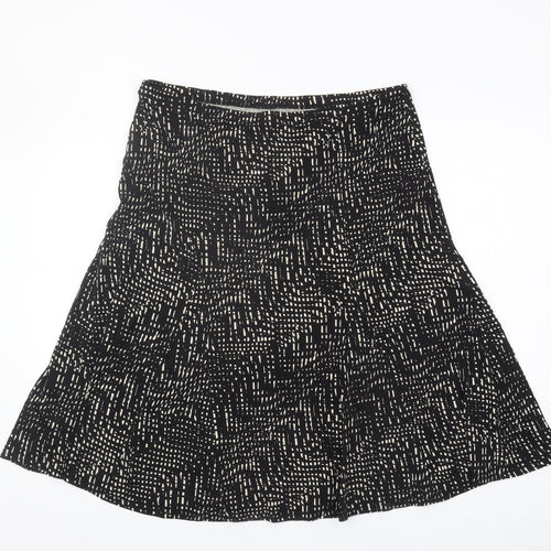 Marks and Spencer Women’s Black Geometric A-Line Skirt, Size 16