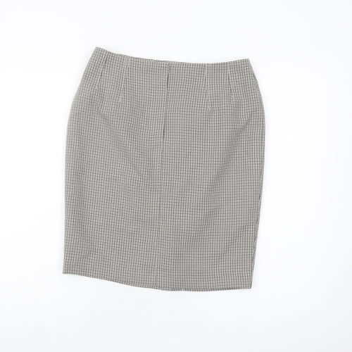 Marks and Spencer Women's Check Pencil Skirt, Size 10
