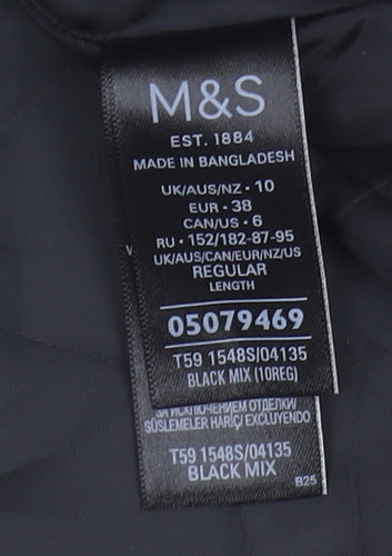 Marks and Spencer Women's Check Pencil Skirt, Size 10