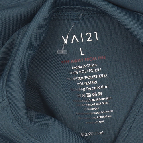 VAI21 Men's Blue Polyester Basic Jacket L