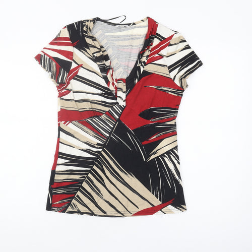 M&Co Women's Multicoloured T-Shirt Size 10 Regular