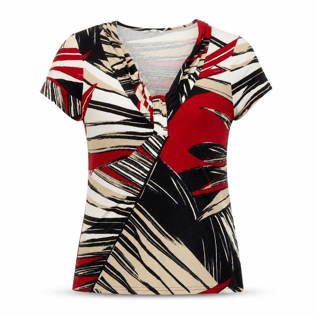 Front view of M&Co Women's Multicoloured T-Shirt, size 10, Regular