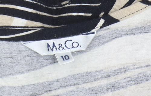 M&Co Women's Multicoloured T-Shirt Size 10 Regular
