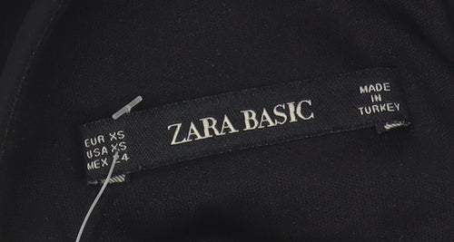 Zara Basic Women's Black Bodycon Dress XS