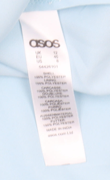 ASOS Women's Blue Fit & Flare Dress Size 12