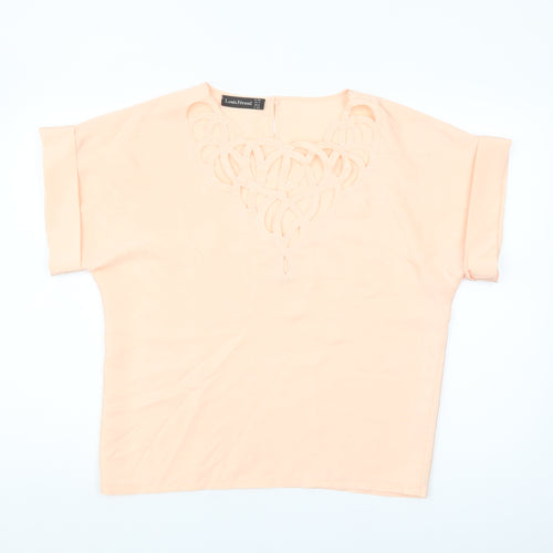 Louis Féraud Women's Beige Blouse Size 12