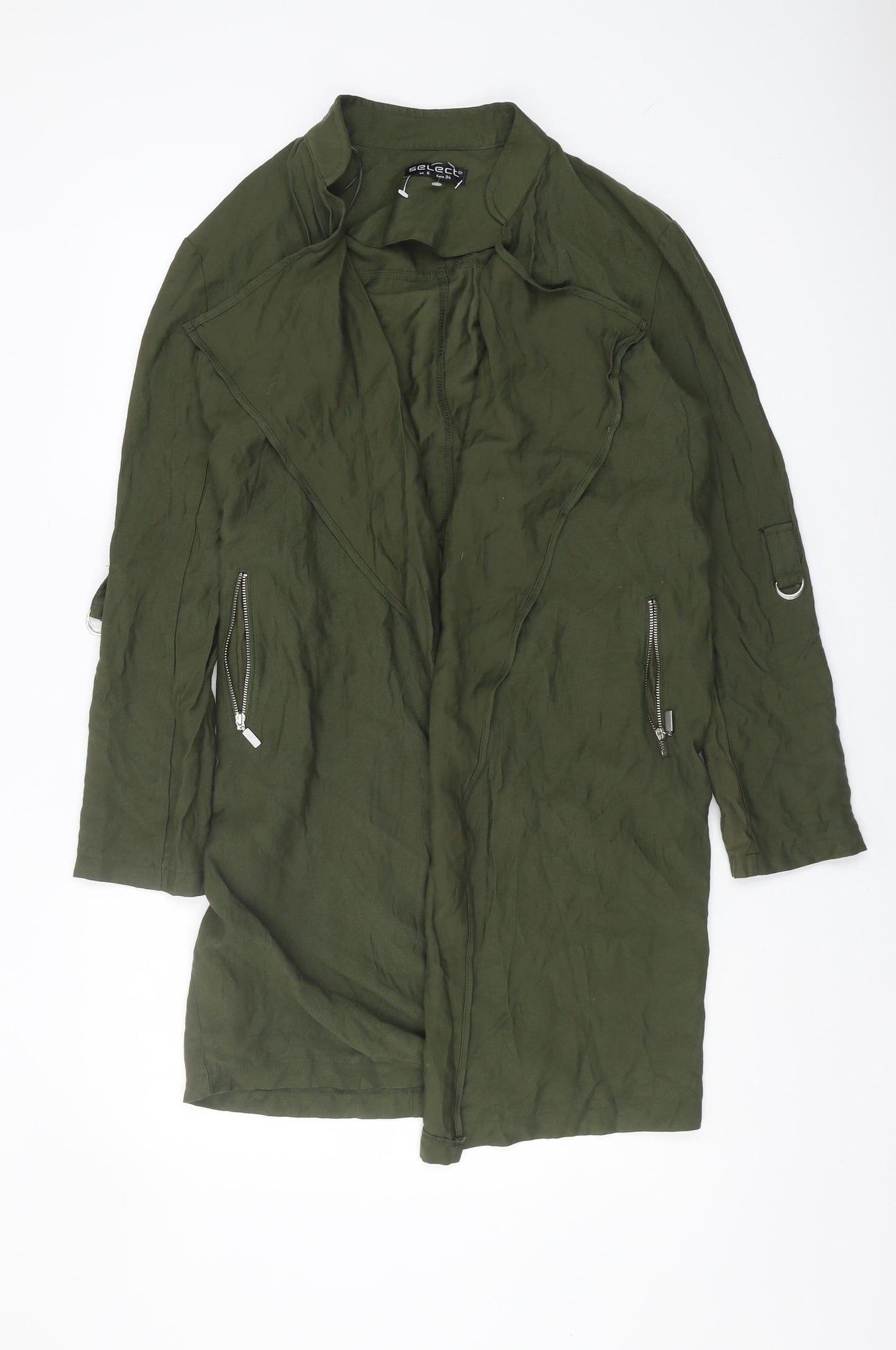 Select Women's Green Military Jacket Size 6