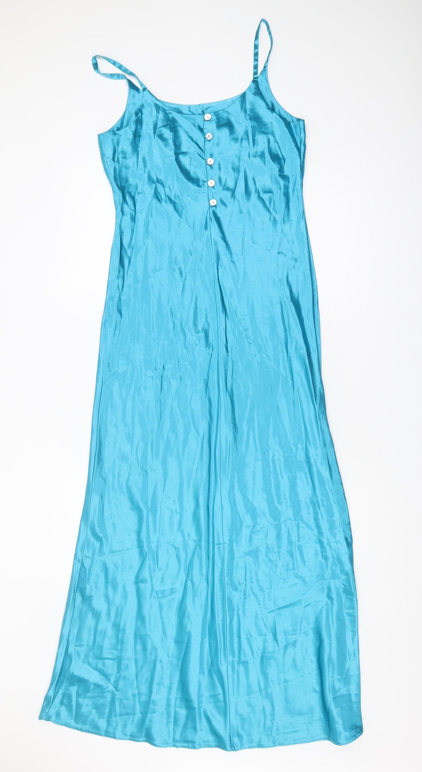 Bay Trading Company Women's Blue Slip Dress Size 12