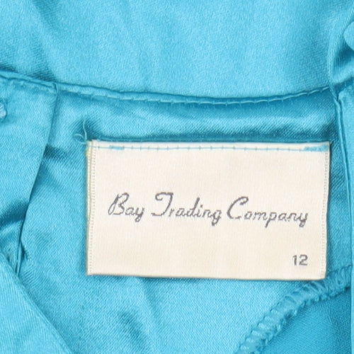Bay Trading Company Women's Blue Slip Dress Size 12
