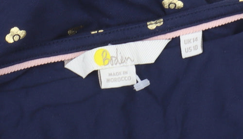 Boden Women's Blue Wrap Top, Size 14