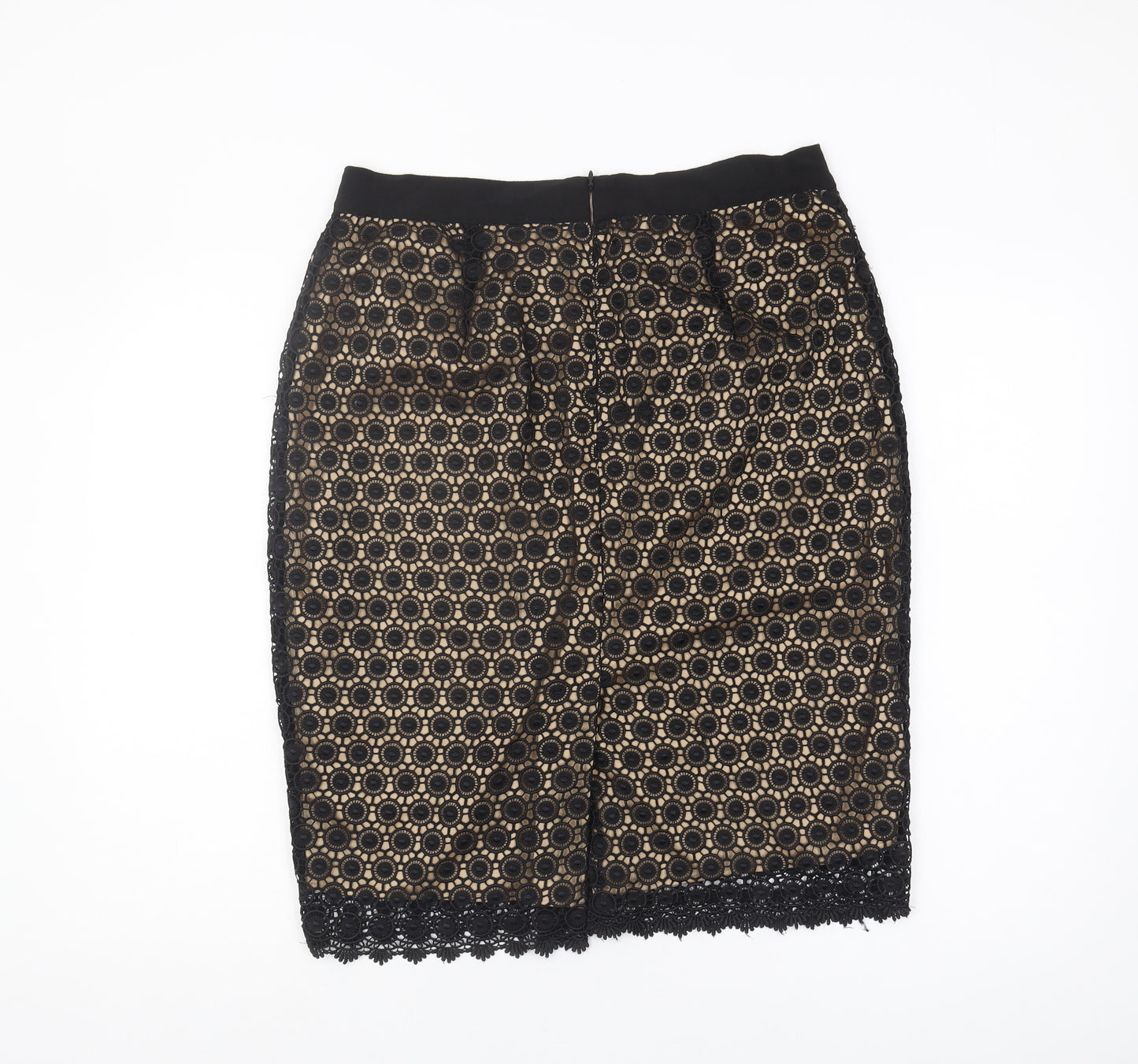 Marks and Spencer Women's Black Lace Pencil Skirt Size 16