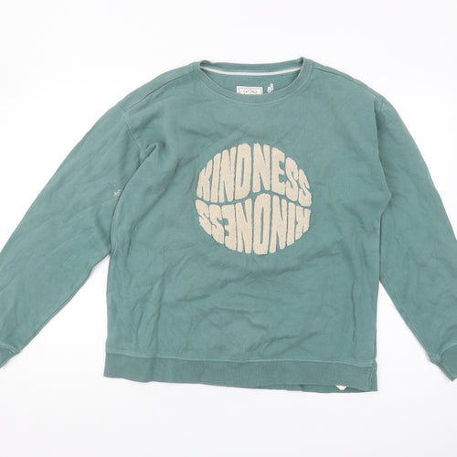 Fat Face Women's Green Graphic Print Pullover Sweatshirt