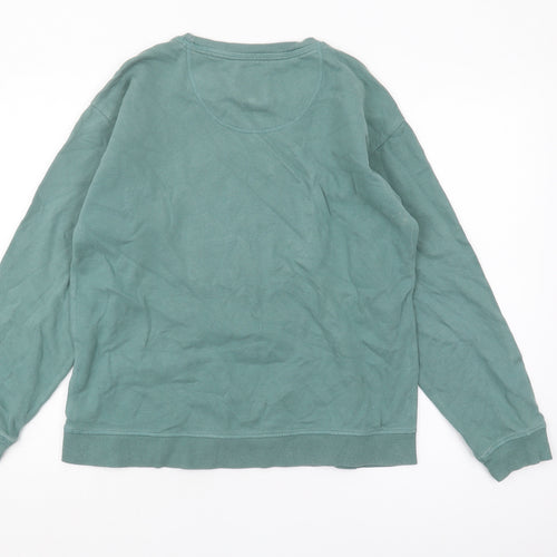 Fat Face Women's Green Graphic Print Pullover Sweatshirt