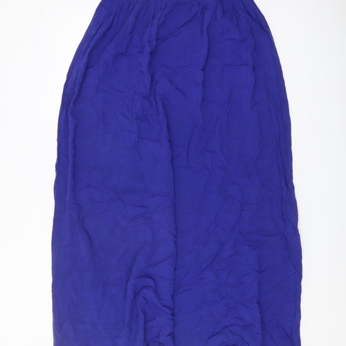 New Look Women's Blue Midi Skirt Size 12