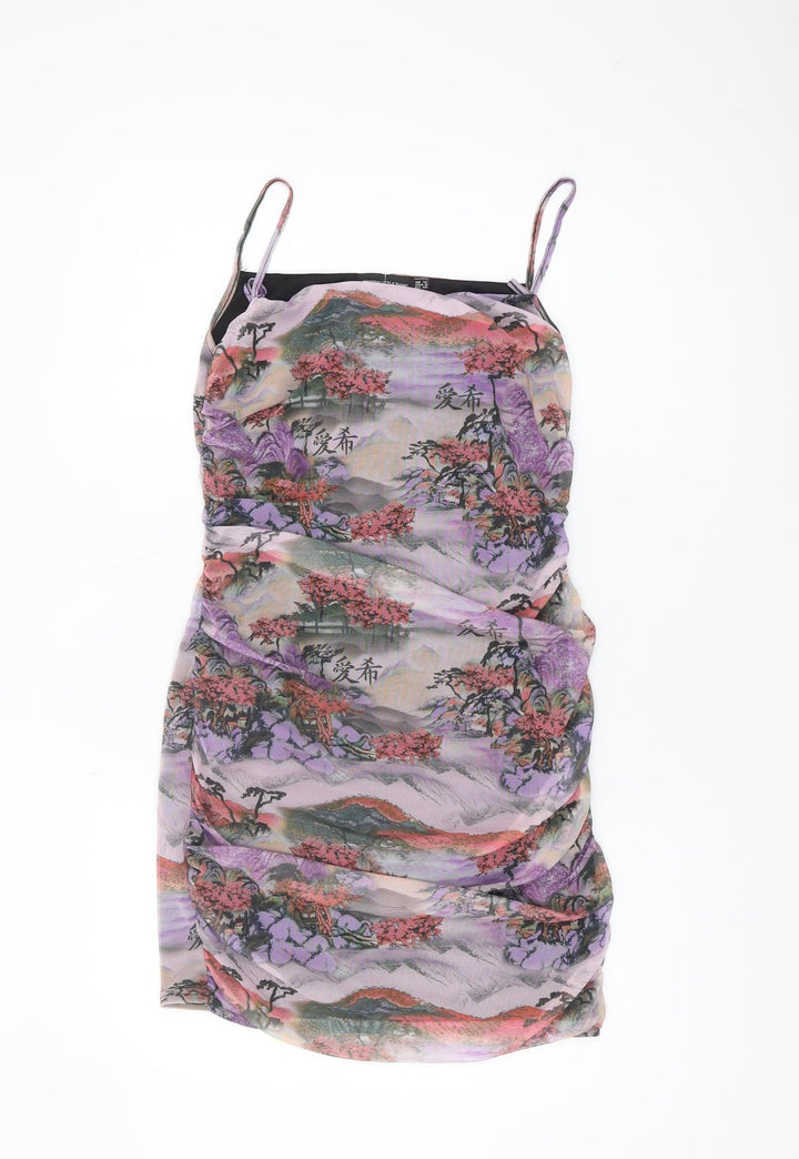 PrettyLittleThing Women's Multicoloured Dress Size 12