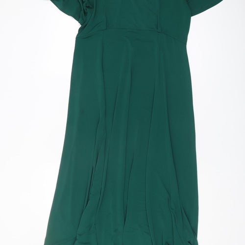 Friends Like These Women's Green Midi A-Line Dress Size 12