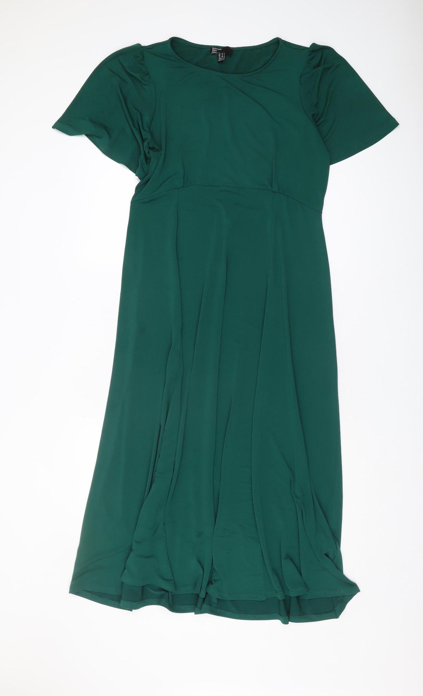 Friends Like These Women's Green Midi A-Line Dress Size 12