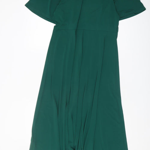 Friends Like These Women's Green Midi A-Line Dress Size 12
