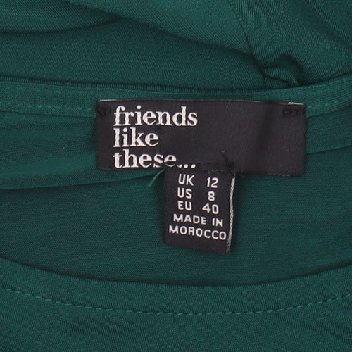 Friends Like These Women's Green Midi A-Line Dress Size 12