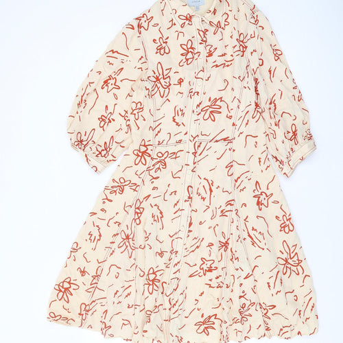 Jigsaw Women's Multicoloured Floral Dress UK 10