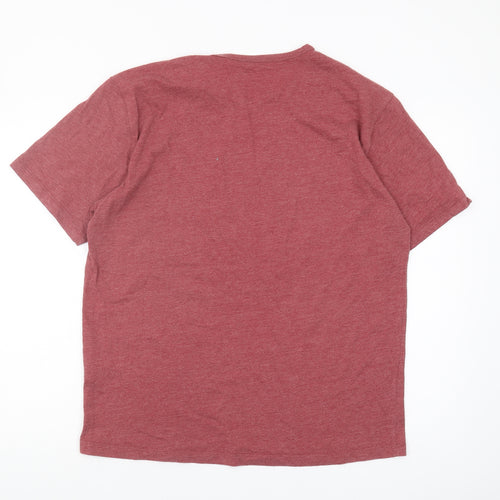Tintin Men's Red Graphic Print T-Shirt 2XL