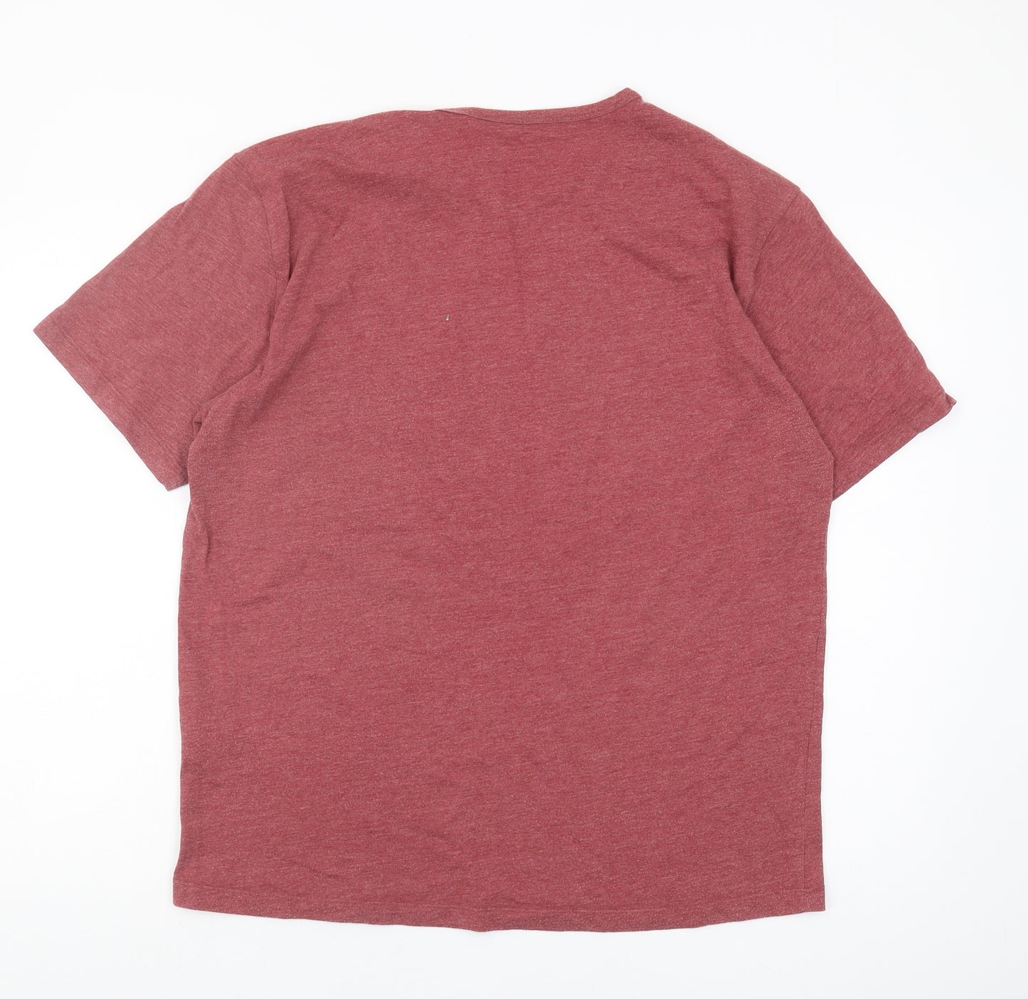 Tintin Men's Red Graphic Print T-Shirt 2XL