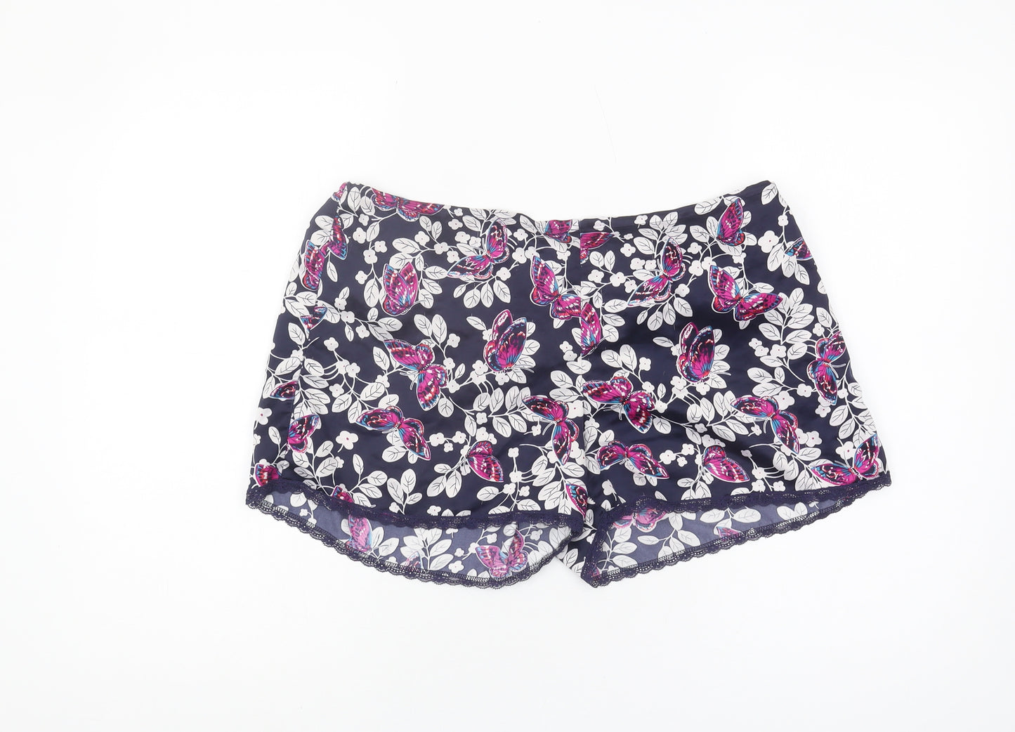 Marks and Spencer Women's Multicoloured Size 12 Floral Sleep Shorts