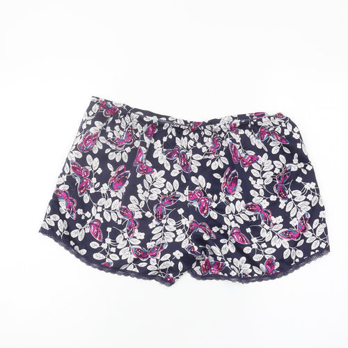 Marks and Spencer Women's Multicoloured Size 12 Floral Sleep Shorts