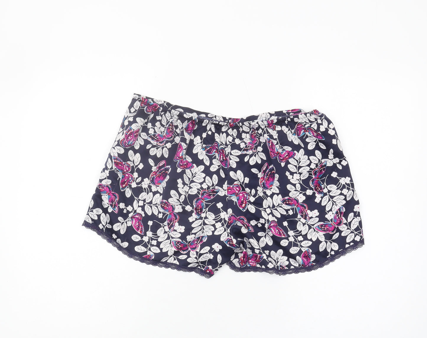 Marks and Spencer Women's Multicoloured Size 12 Floral Sleep Shorts