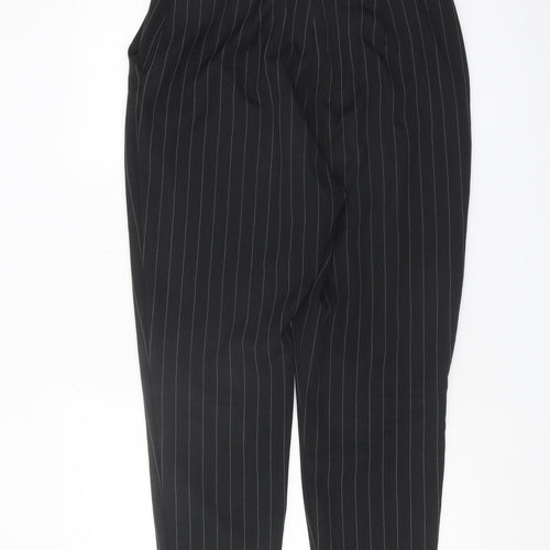 New Look Women's Black Striped Trousers, Size 12