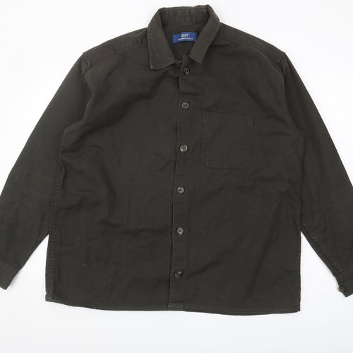Suit Men's Black XL Button-Up Casual Shirt