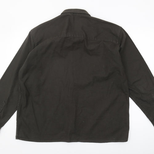 Suit Men's Black XL Button-Up Casual Shirt