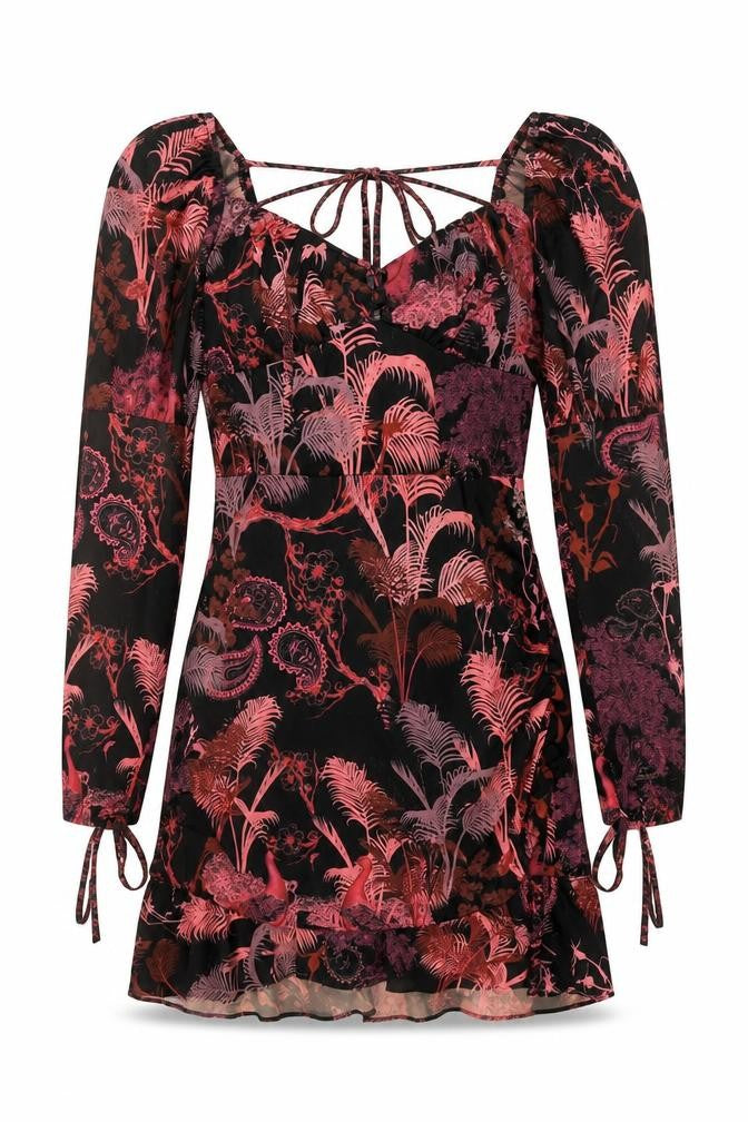 Front view of PRETTYLITTLETHING Women's Multicoloured Bodycon Dress