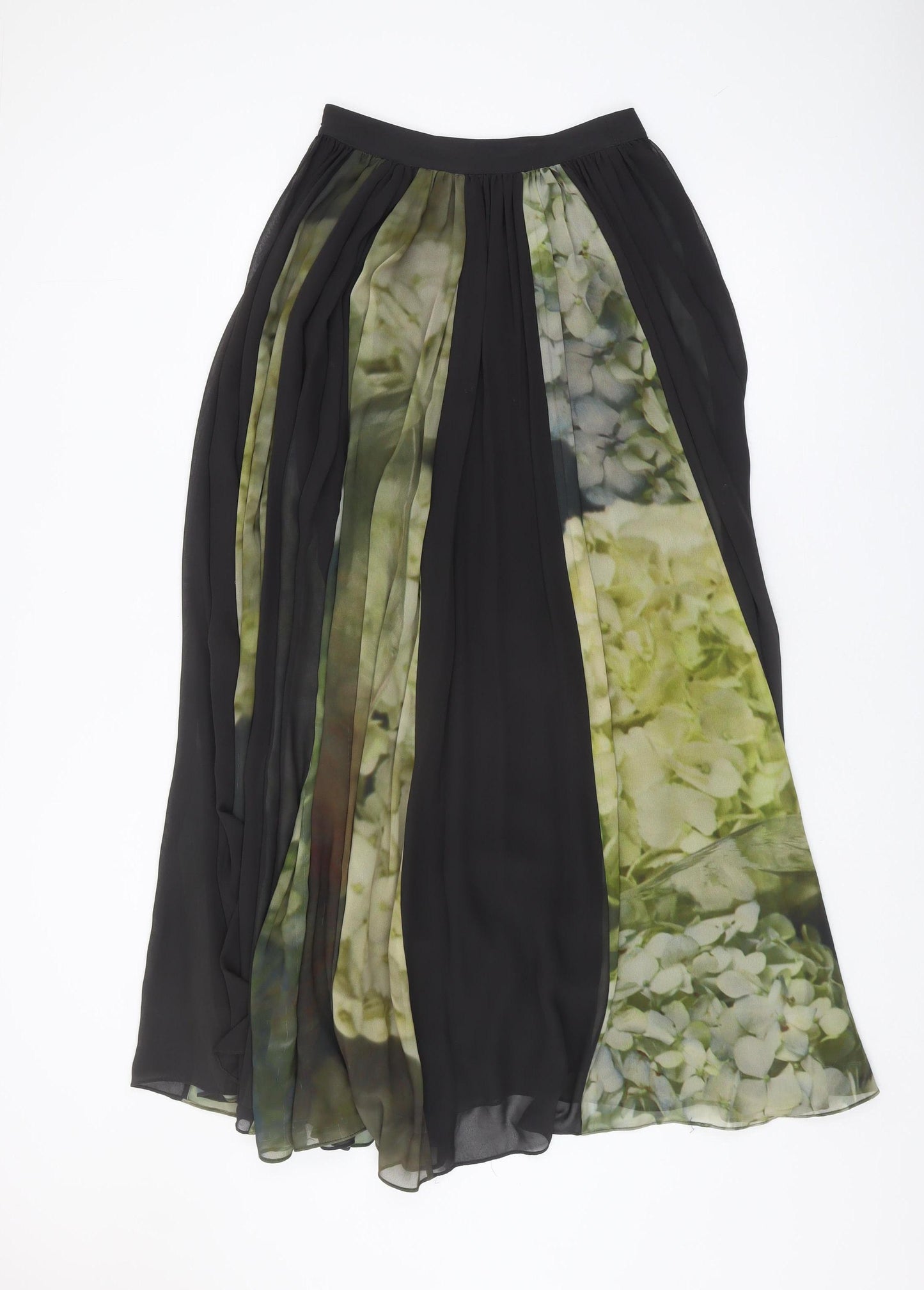 Reiss Women's Multicoloured Pleated Midi Skirt, Size 4