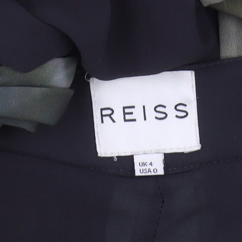 Reiss Women's Multicoloured Pleated Midi Skirt, Size 4