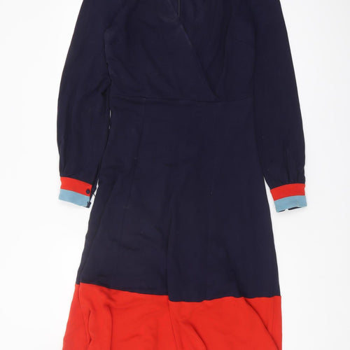 Boden Women's Multicoloured Size 12 A-Line Midi Dress