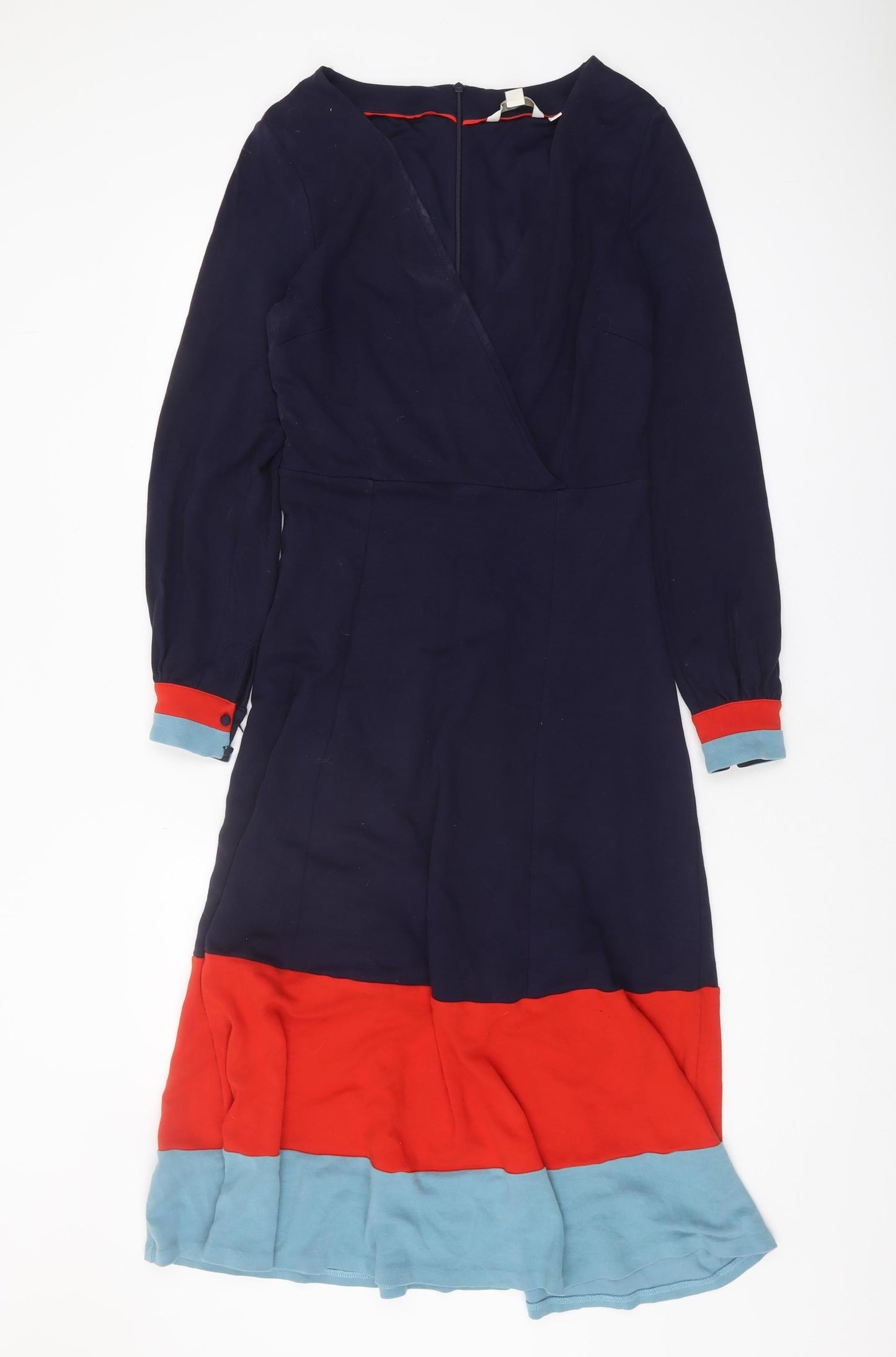 Boden Women's Multicoloured Size 12 A-Line Midi Dress