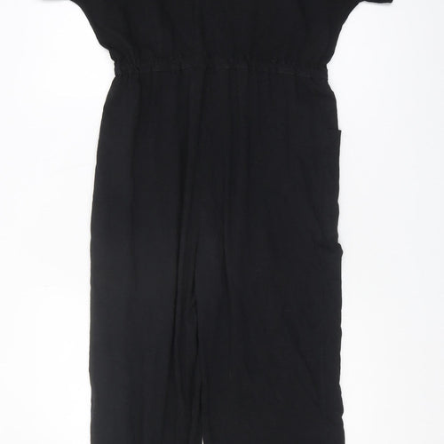 ASOS Women's Black Short Sleeve Jumpsuit Size S