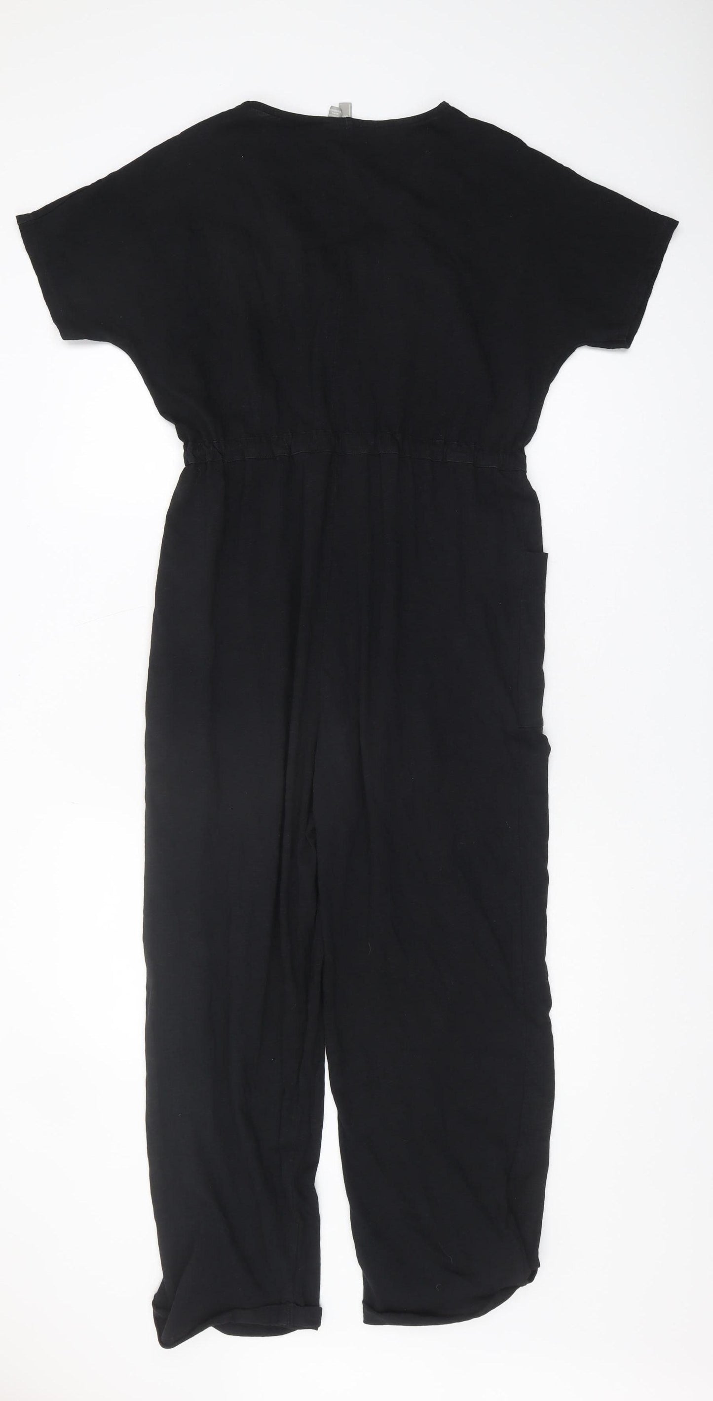 ASOS Women's Black Short Sleeve Jumpsuit Size S