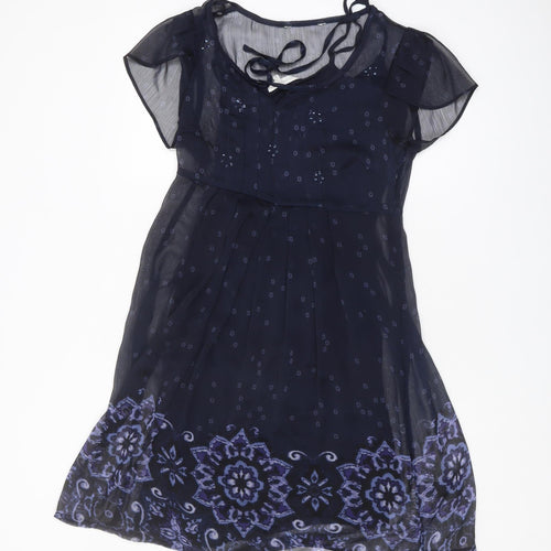 Rocha John Rocha Blue Floral Women's Dress Size 10