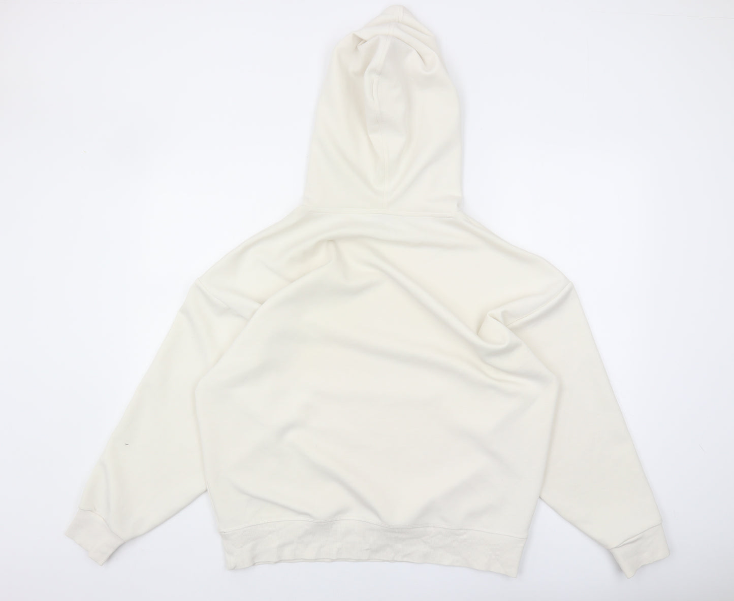 Marks and Spencer Women's White Pullover Hoodie, Size 10