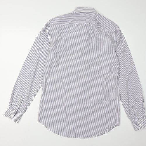 St.George by Duffer Men's Stripe Shirt Slim Fit 15.5