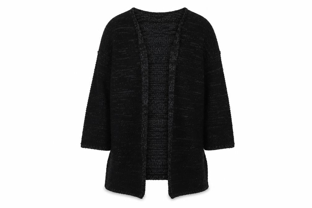 Tally Weijl Women's Black Open Front Cardigan S Knit Long Sleeve