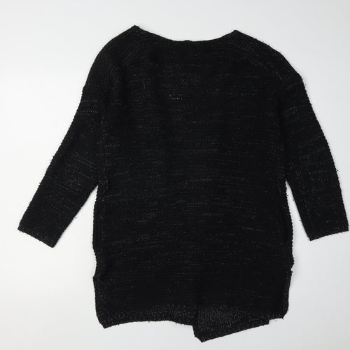 Tally Weijl Women's Black Open Front Cardigan S Knit Long Sleeve
