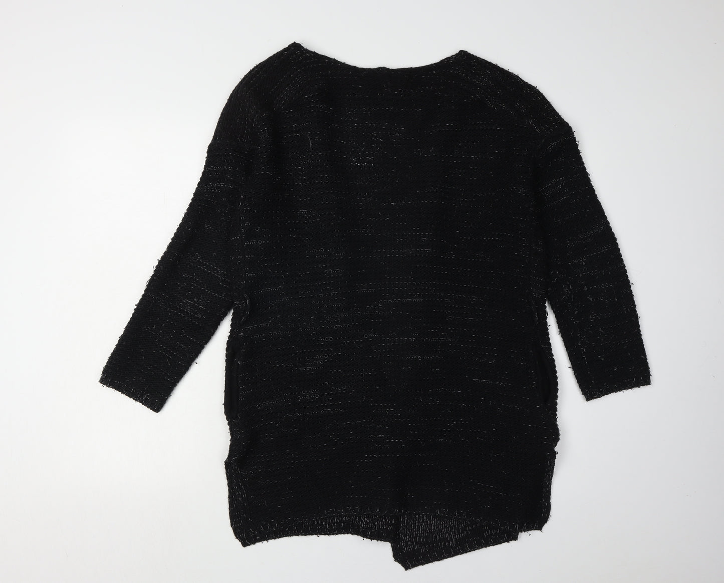 Tally Weijl Women's Black Open Front Cardigan S Knit Long Sleeve